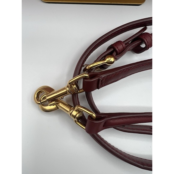 Burberry Bag Bi Color Pink Trench Calf Leather Top Handle Bag Career Authentic - Picture 9 of 16